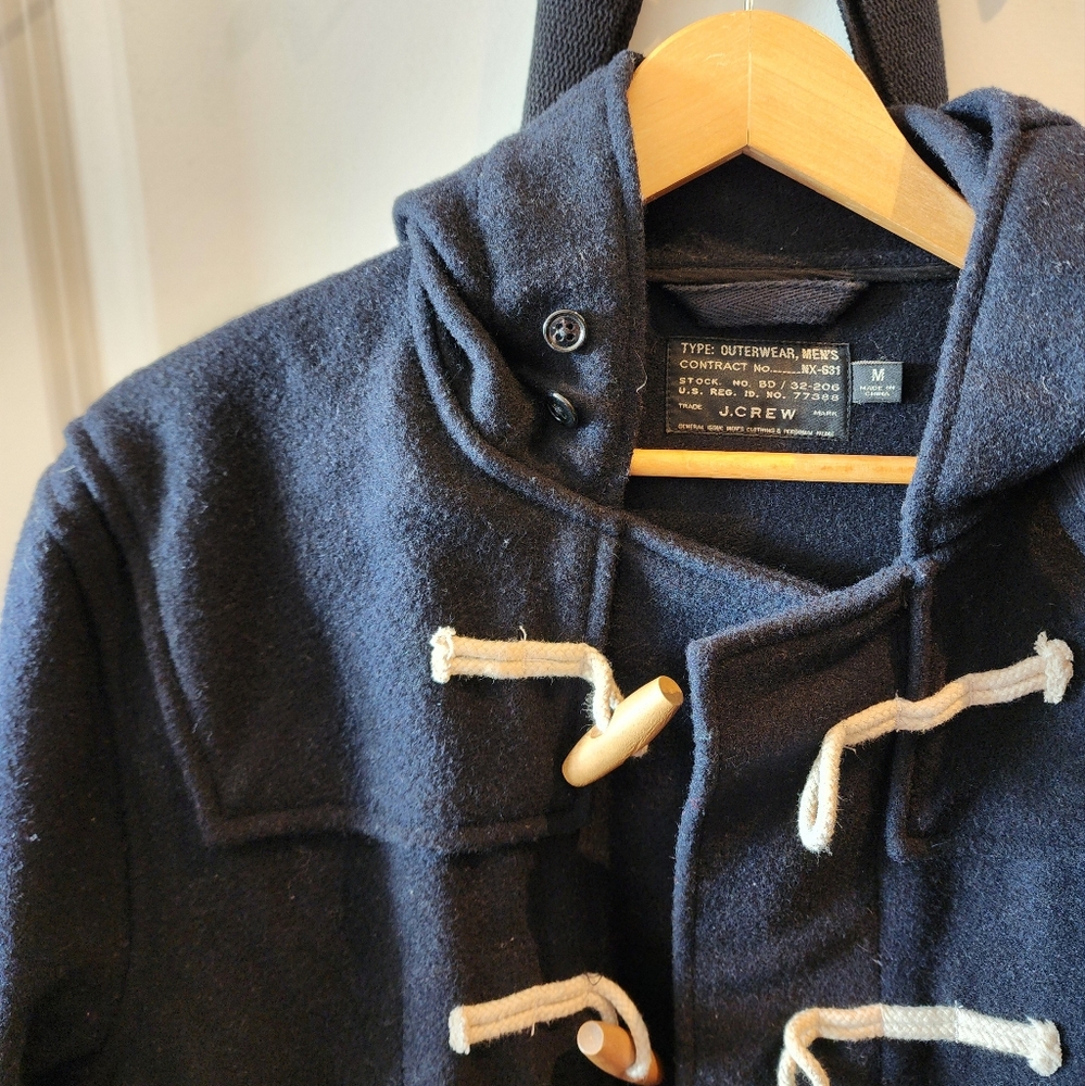Jcrew Navy Toggle Coat Size M